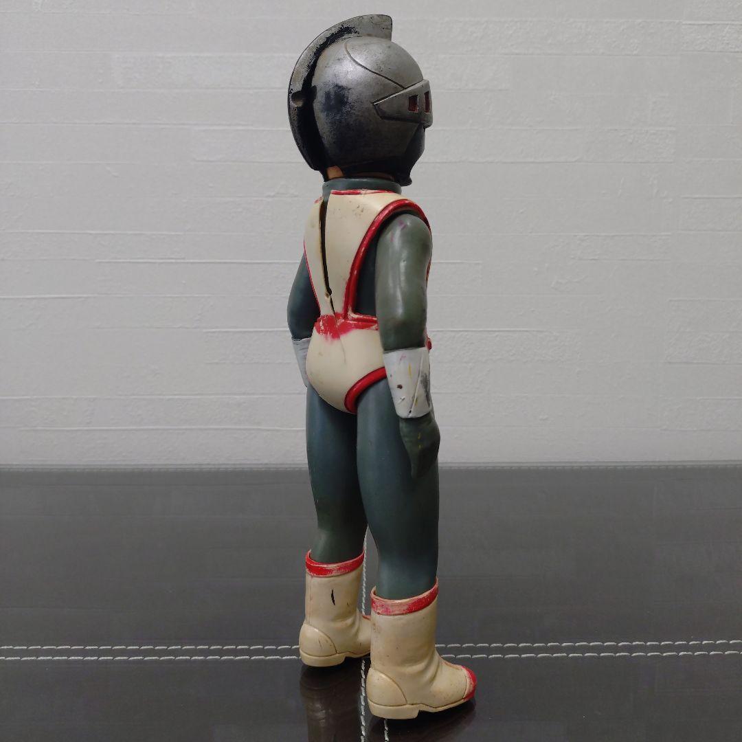 当時物　旧バンダイ　シルバー仮面　面取れ