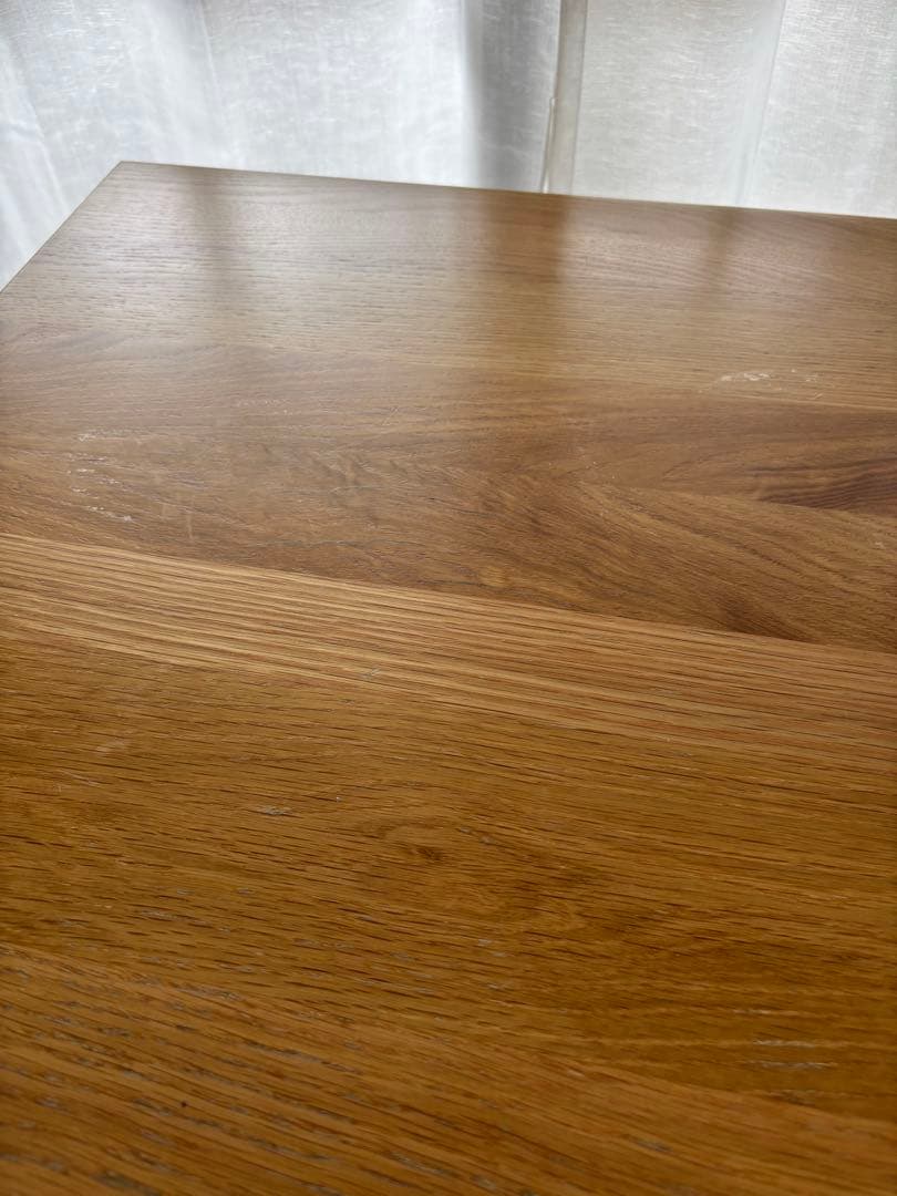 無印良品 無垢材テーブル（オーク材/引き出し付）