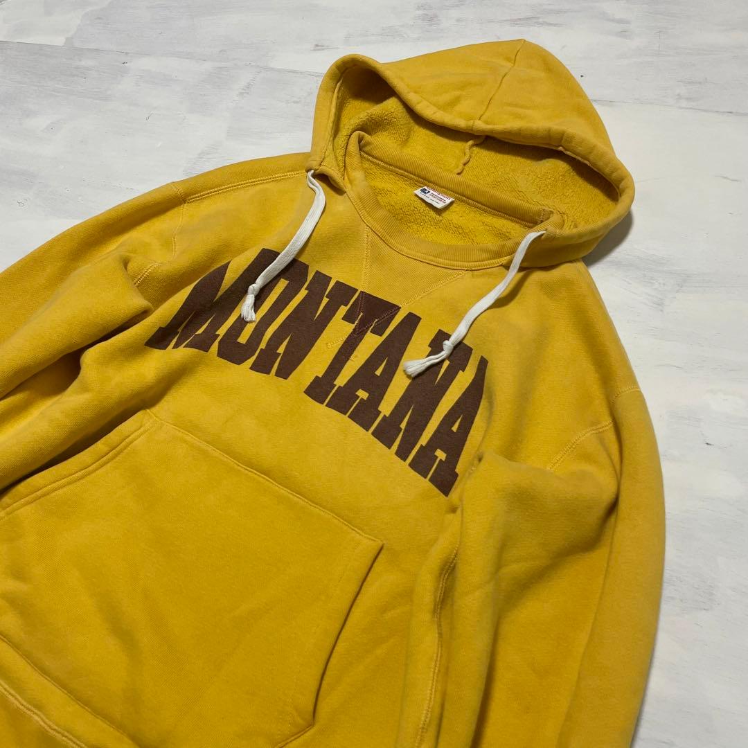 レア champion 復刻　ランタグ　後付けパーカー　L