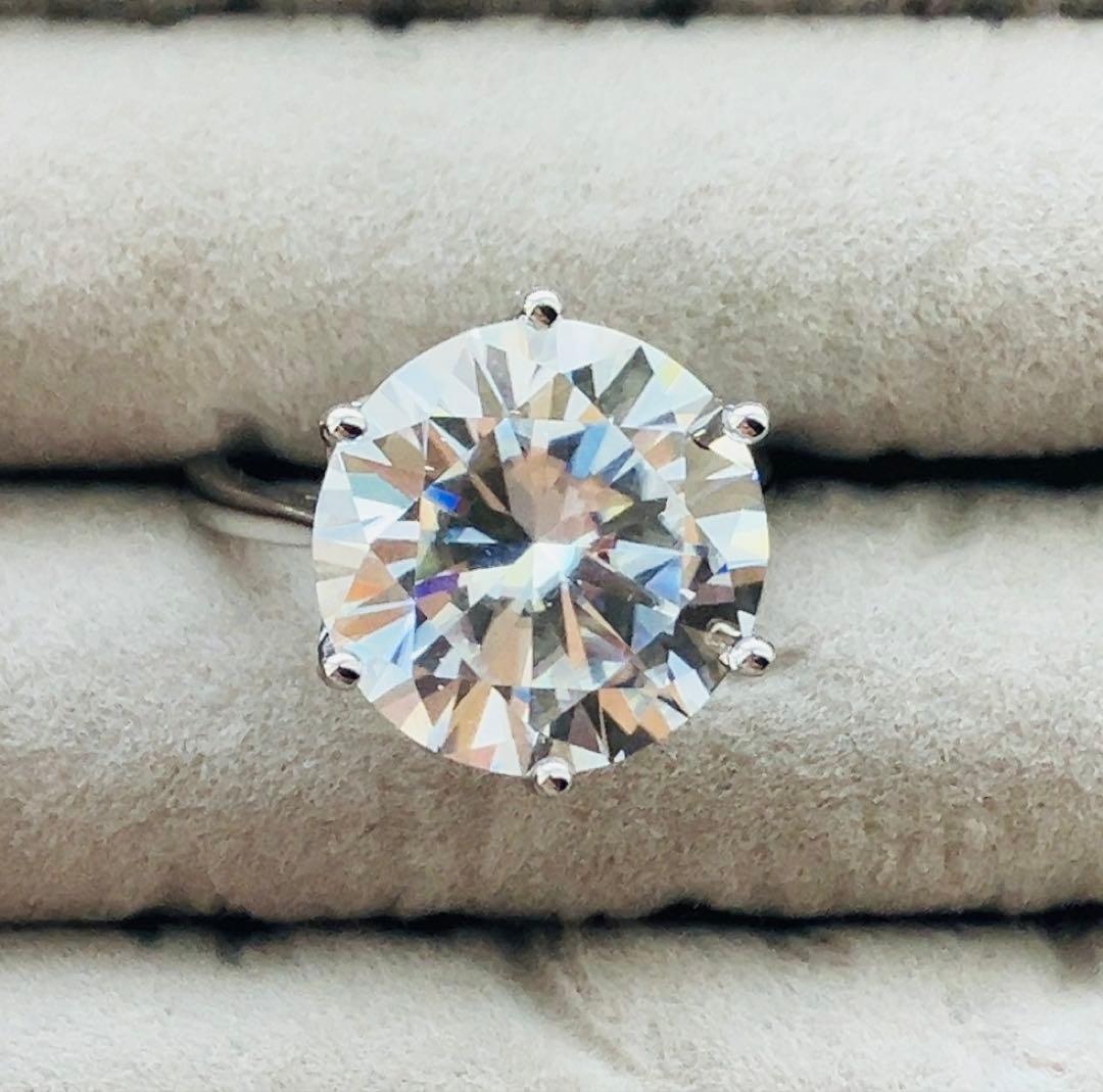 リング　指輪　モアサナイト　シルバー925 フリーサイズ　10ct