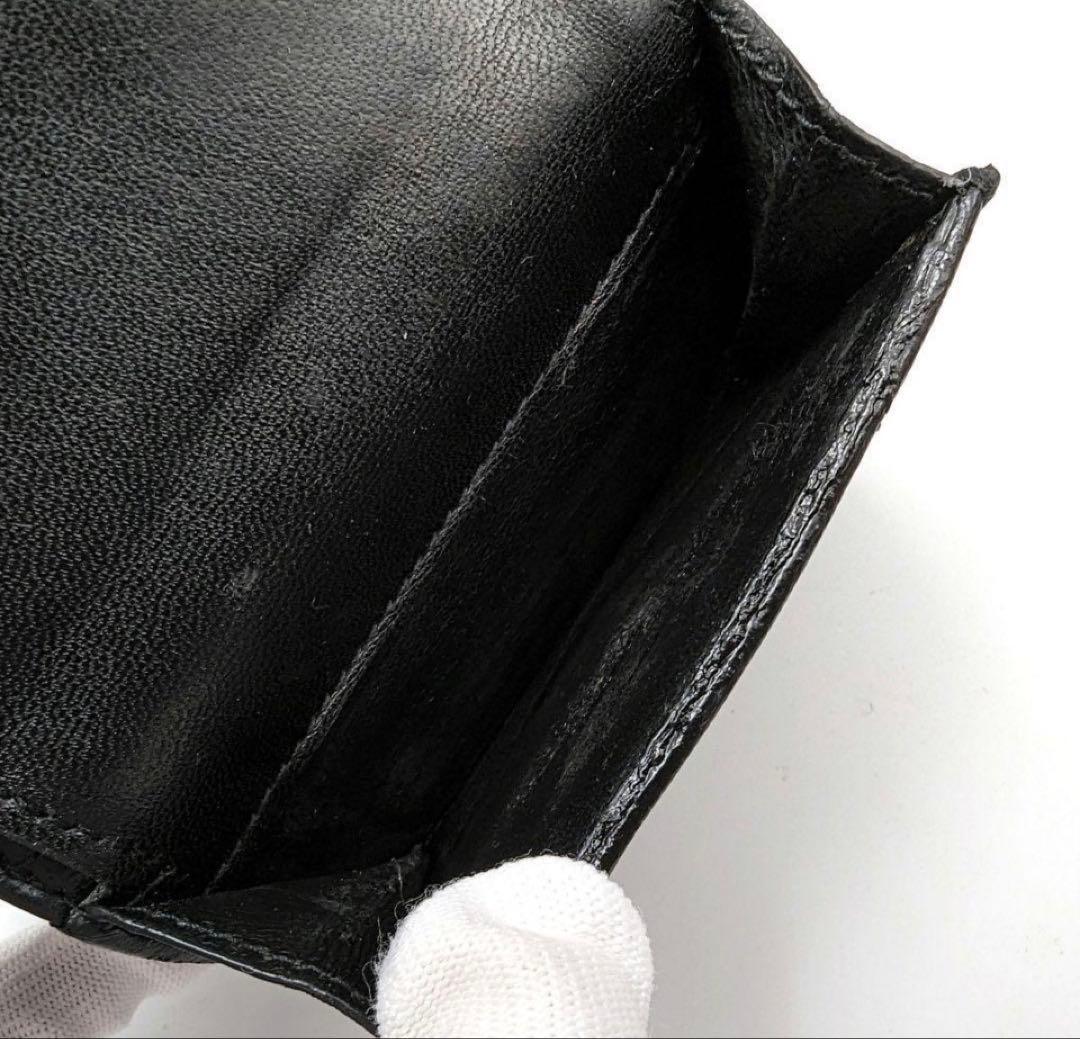 Saint Laurent サンローラン 三つ折り財布 キャビアスキン 匿名配送