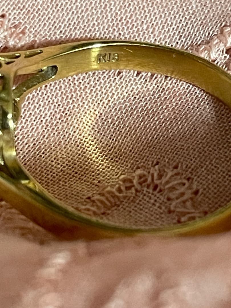 K18 ターコイズ、オパール2.59gレディースリング