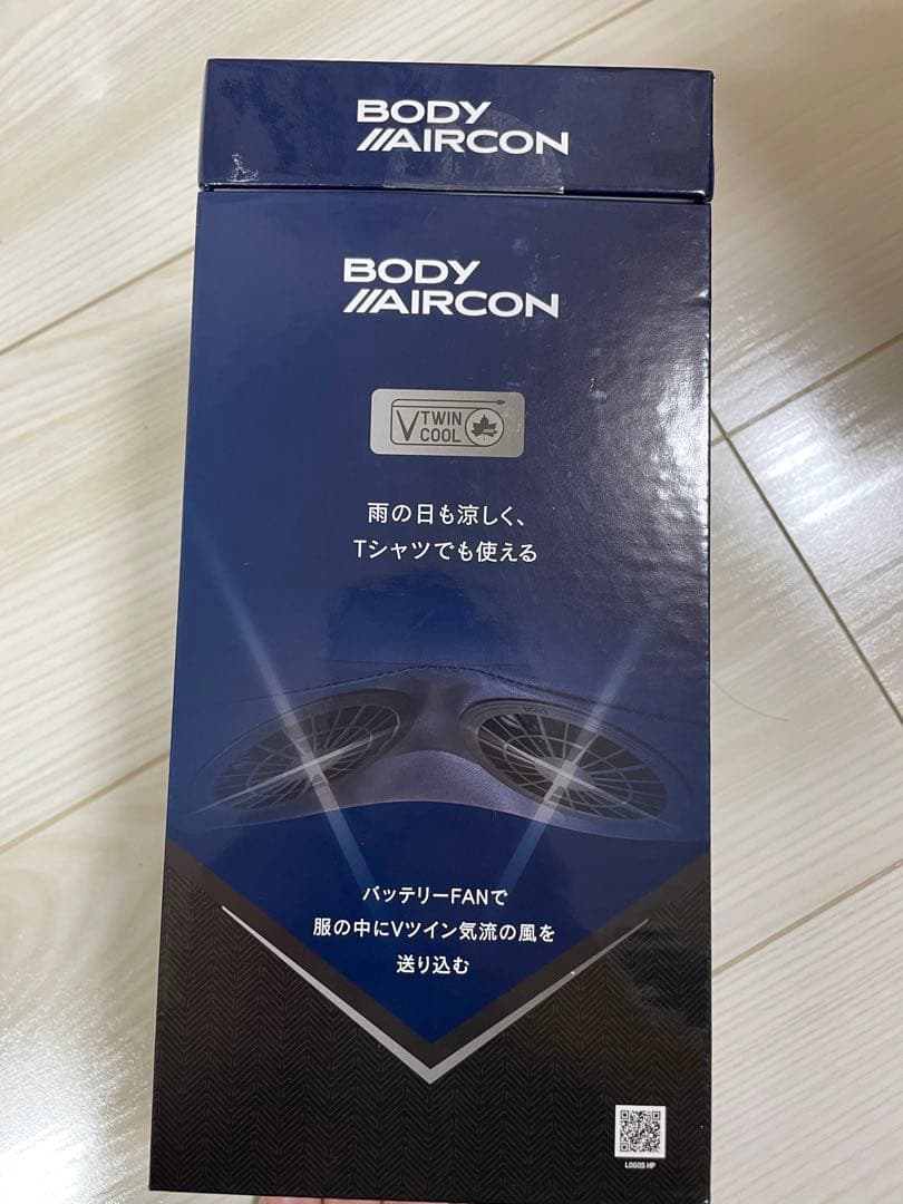 2025年　ロゴス LOGOS 野電 ボディエアコン Vツインクール腰掛け扇風機