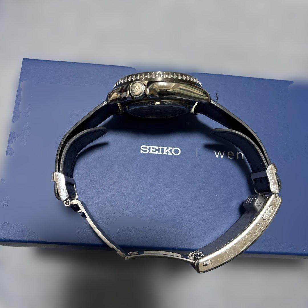 SEIKO wena 自動巻き時計 ブラック/ブルー