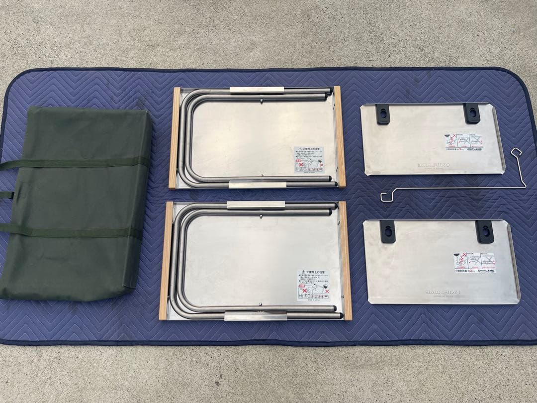 ユニフレーム 焚き火テーブル&レッグラック×2 専用ハンガー 専用トート