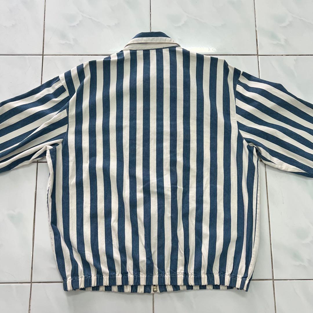 90s S スイングトップ チンスト ラルフ 縦ストライプ シンガポール製