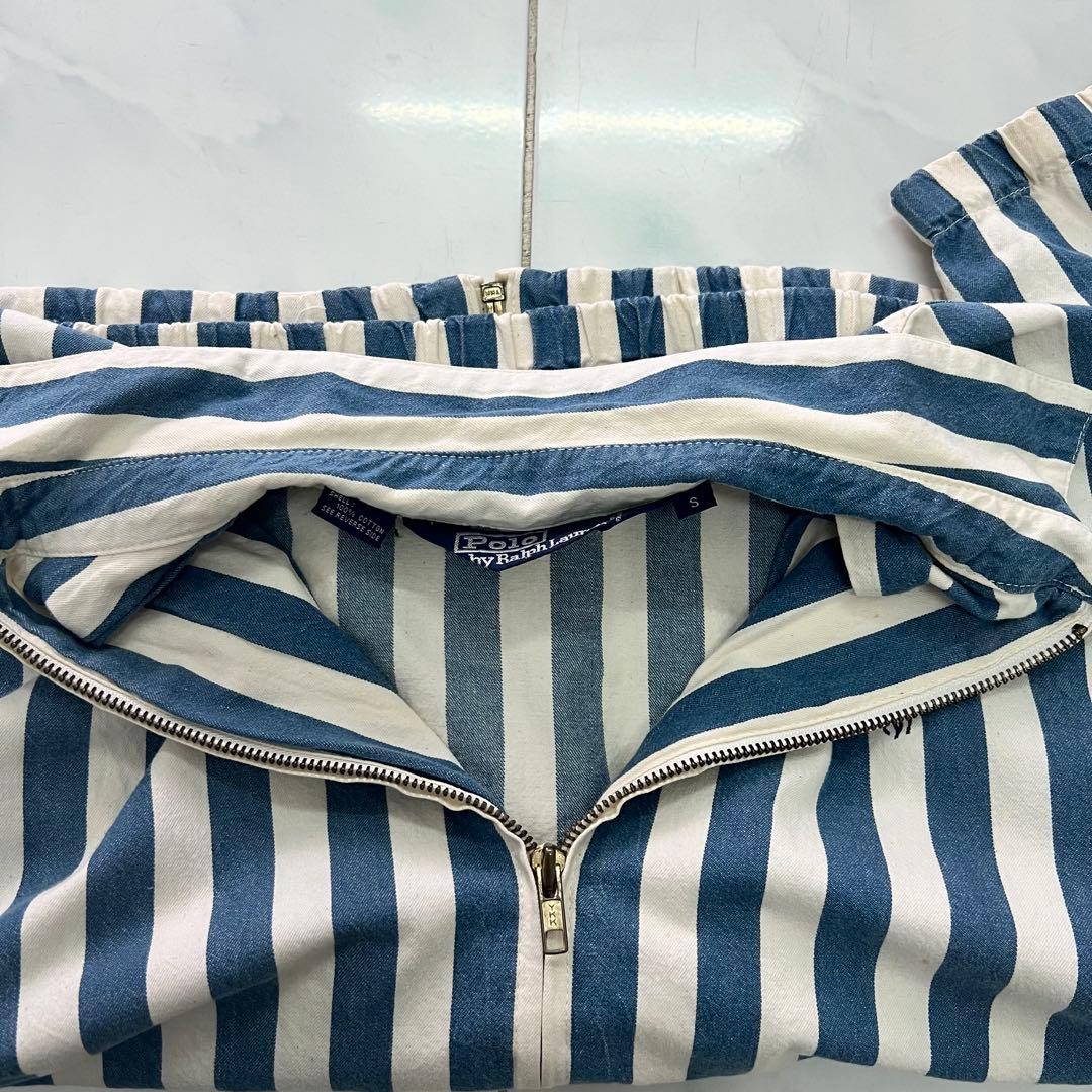 90s S スイングトップ チンスト ラルフ 縦ストライプ シンガポール製