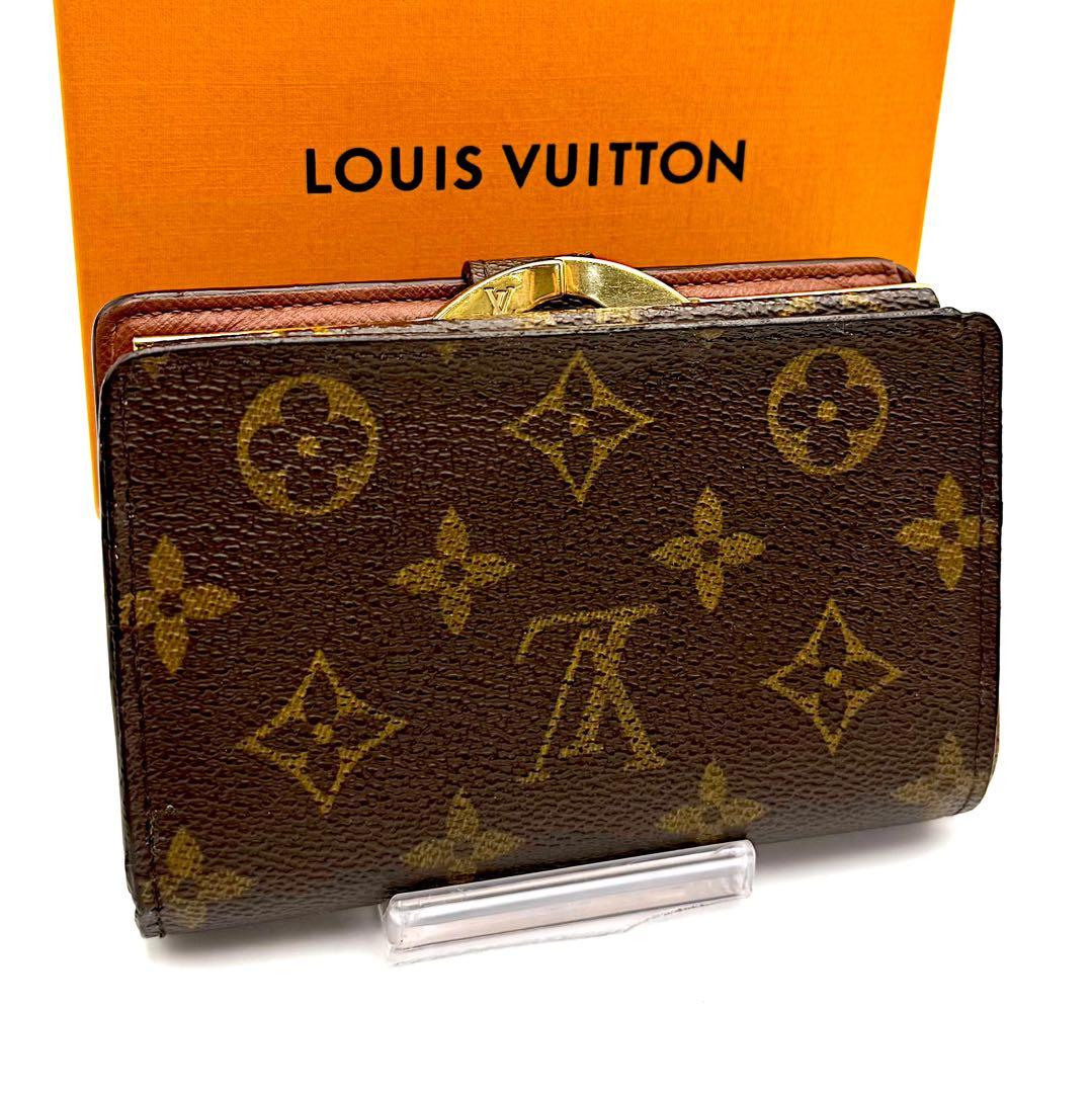 ルイヴィトン ヴィエノワ モノグラム がま口 二つ折り財布