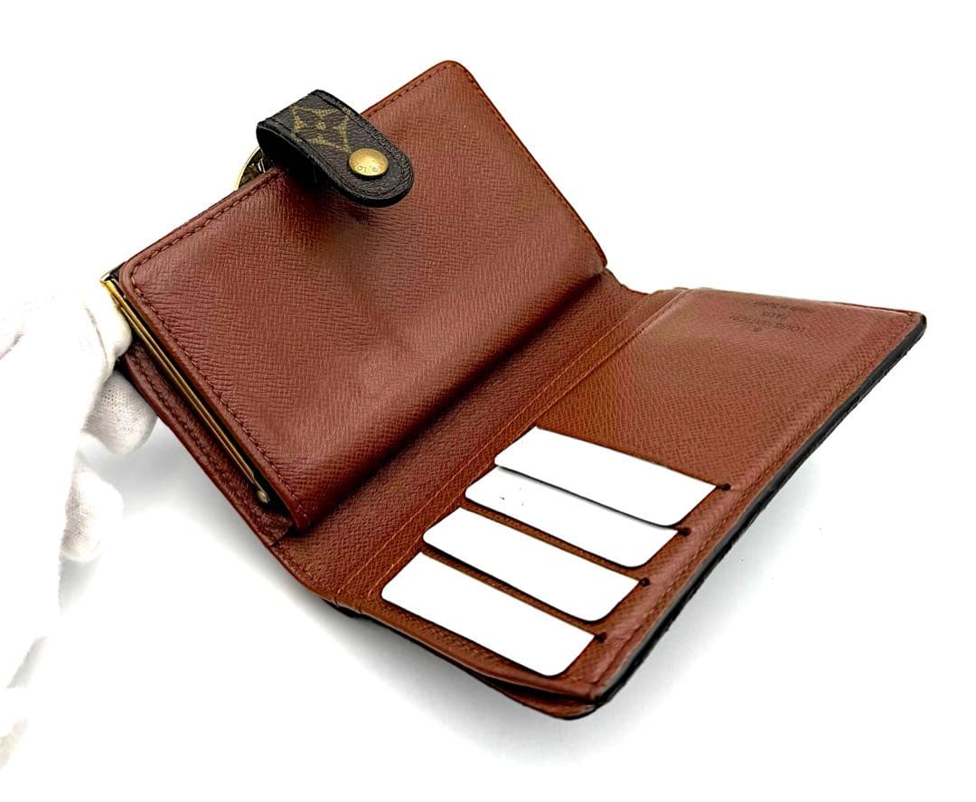 ルイヴィトン ヴィエノワ モノグラム がま口 二つ折り財布