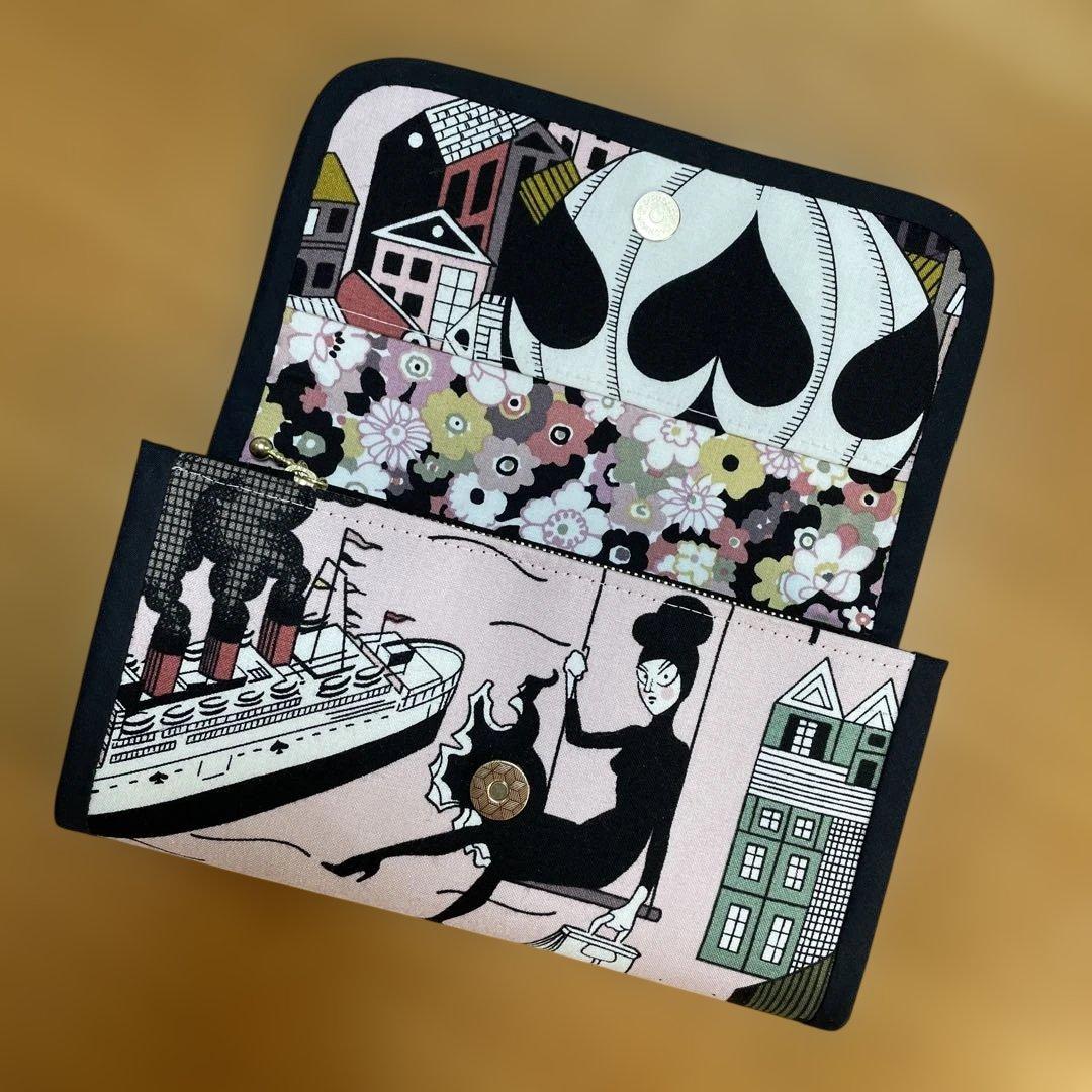 みなつ　長財布　やりくり財布　ハンドメイド