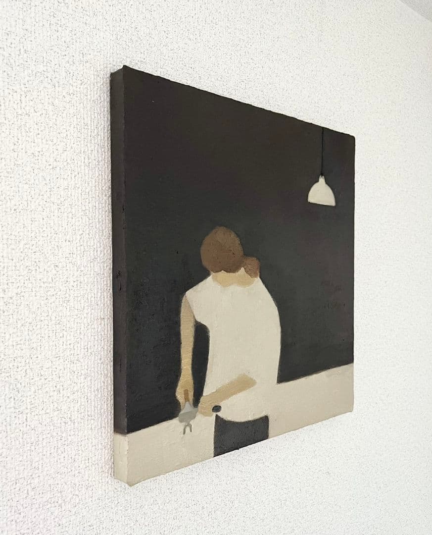 油彩画　タンピング