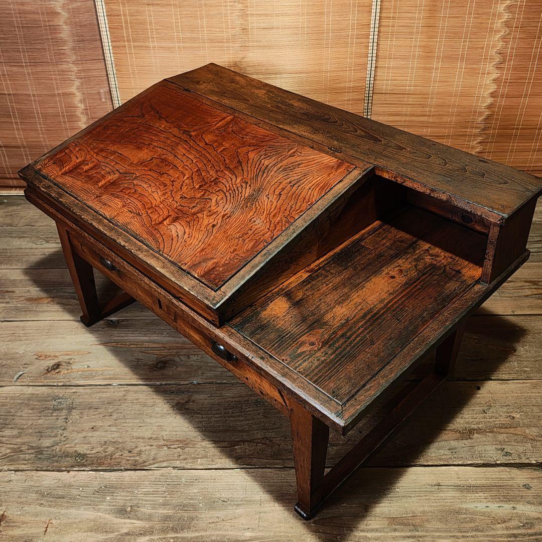 帳場机 文机 ライティングデスク 昭和レトロ 古家具