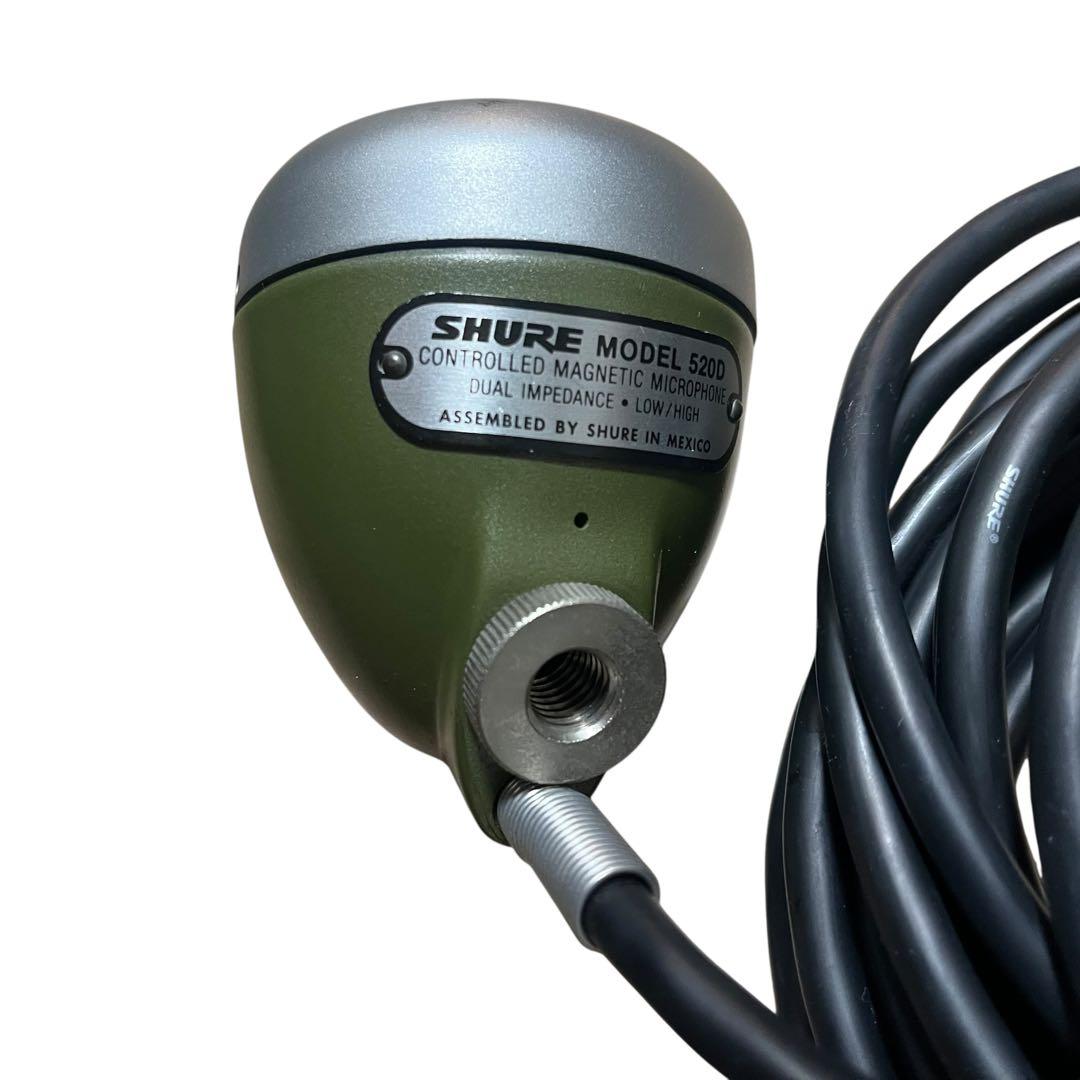 【美品 希少】SHURE 520D ハープマイク ブルースハープ用マイク