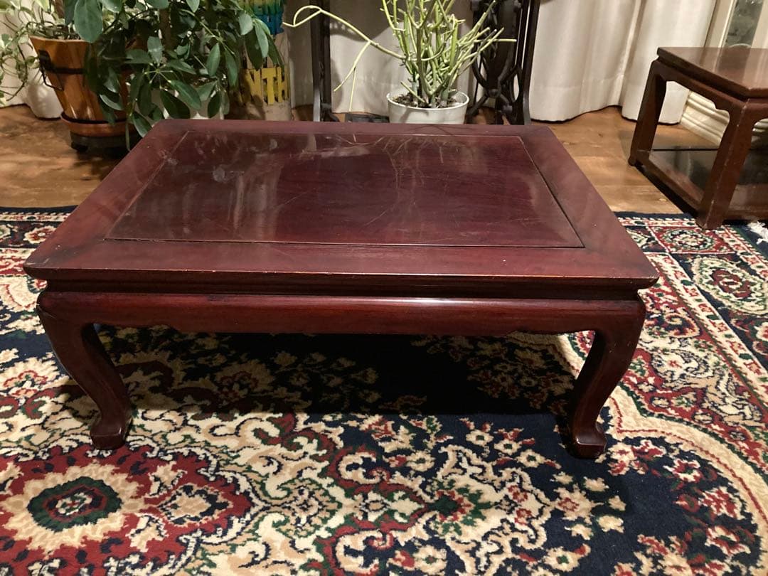 昭和レトロ ちゃぶ台 木製 文机 古道具 ローテーブル ガーデニング