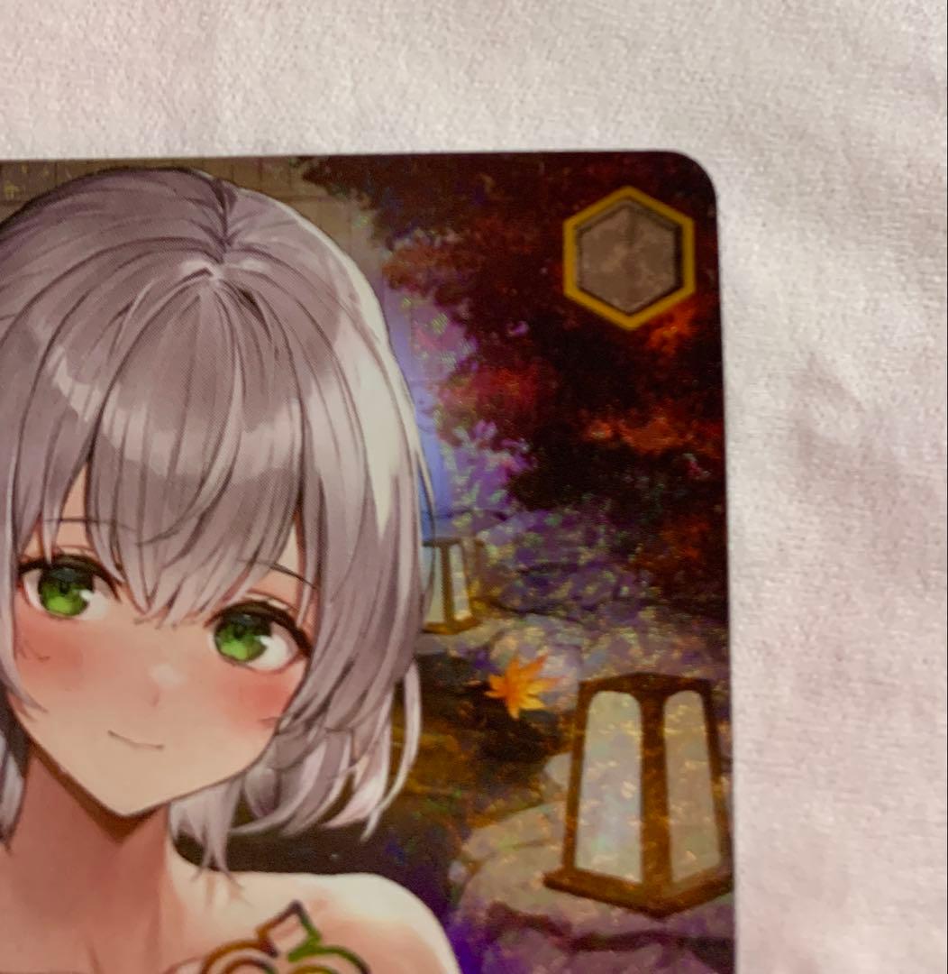 ヴァイス キミと混浴 白銀ノエル SSP ホロライブ サイン　専用フレーム付