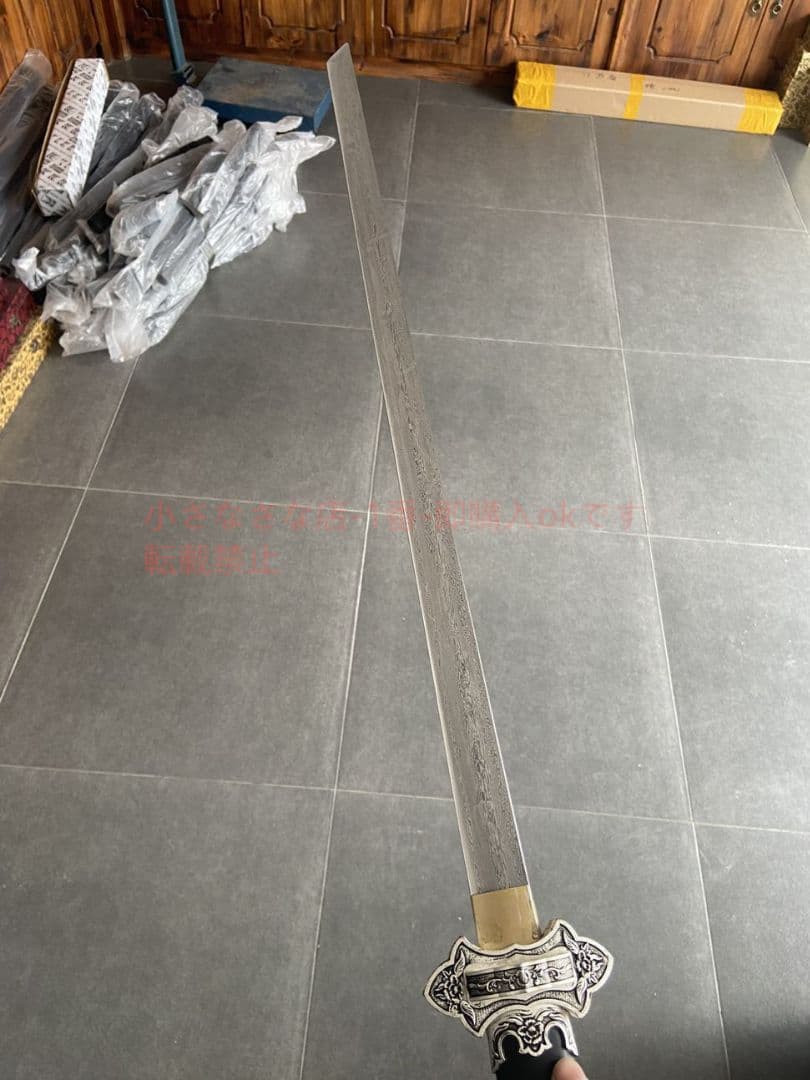 唐横刀盛世唐草模様鋼 古兵器 武具 刀装具 日本刀 模造刀 居合刀