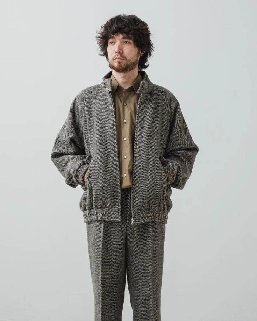 AURALEE LAMA SHETLAND WOOL TWEED サイズ3