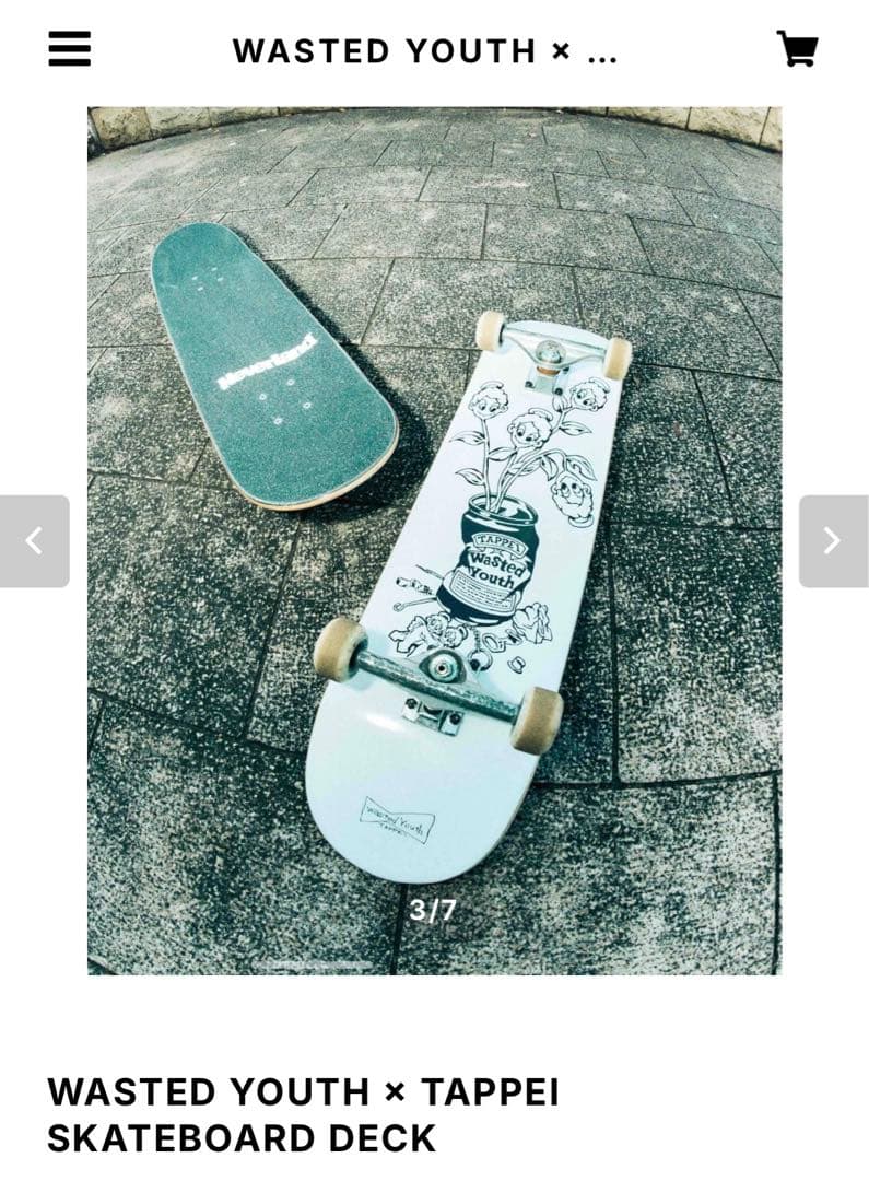 WASTED YOUTH × TAPPEI SKATEBOARD DECK