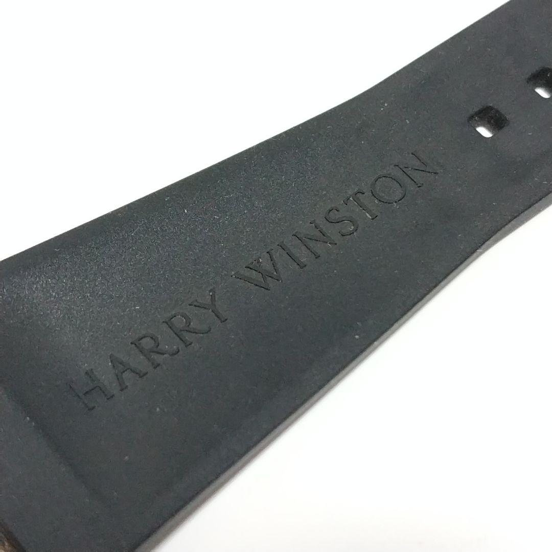 ハリーウィンストン　オーシャンスポーツ　ラバーベルト ストラップ　ブラック