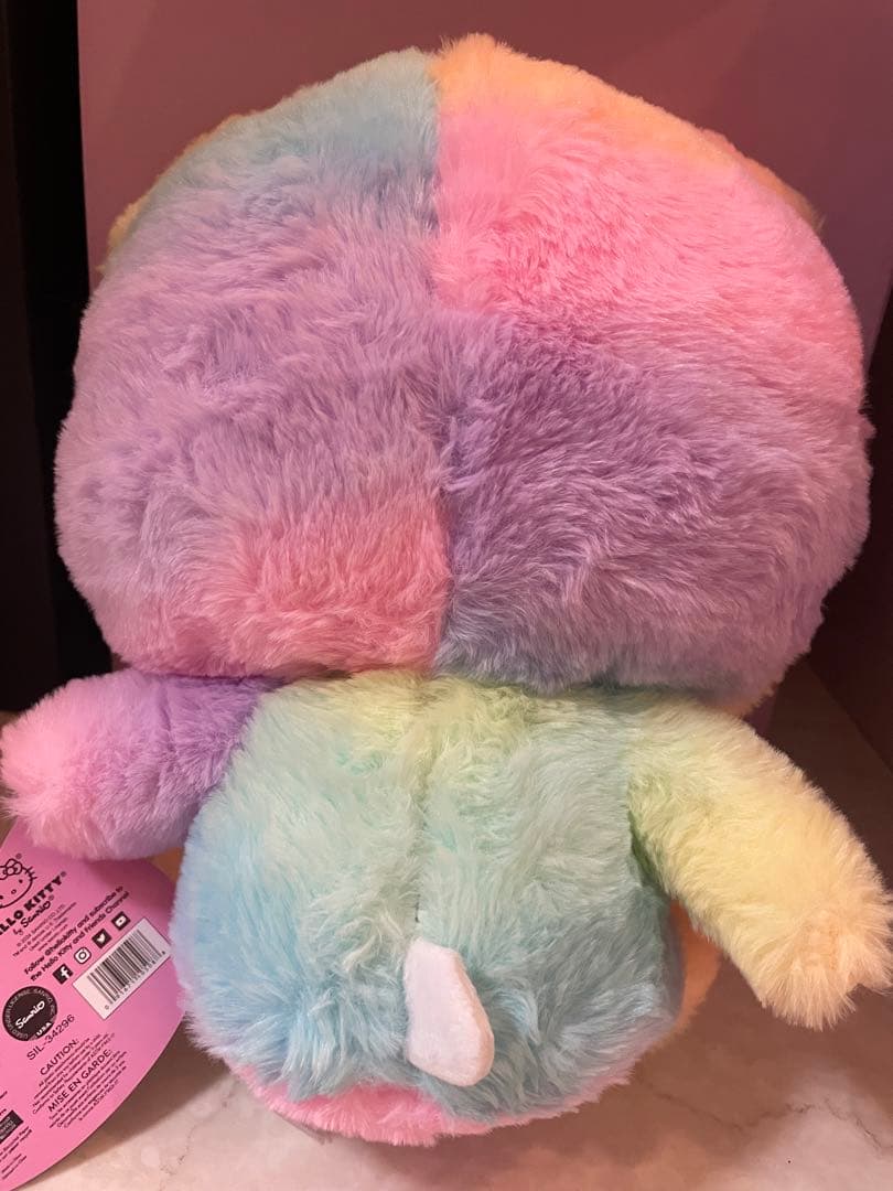 【公式】レインボーシャーベットベア　ハローキティぬいぐるみ12インチ
