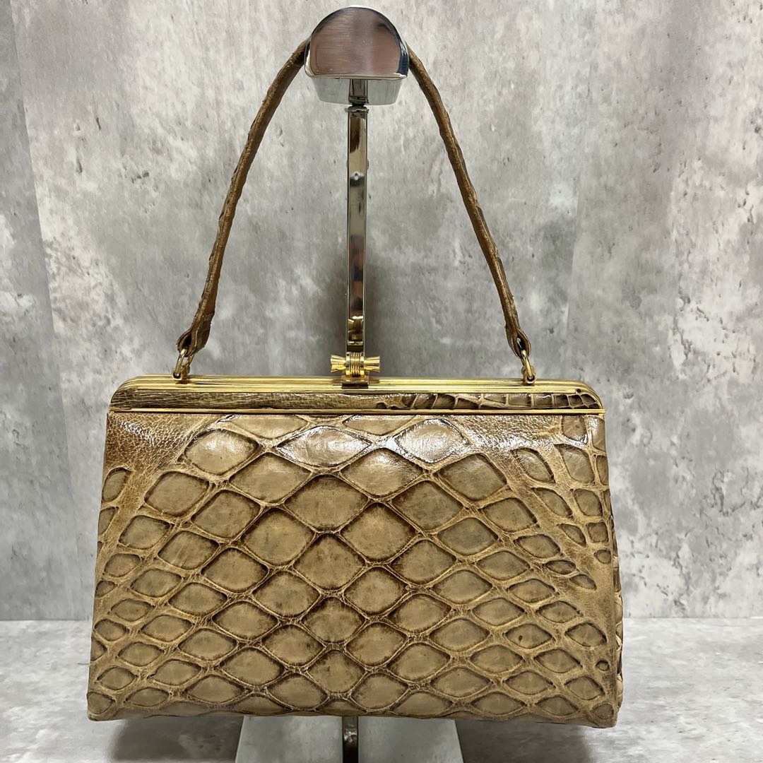 ✨希少✨穿山甲(センザンコウ) ハンドバッグ エキゾチックレザー 高級革 和装