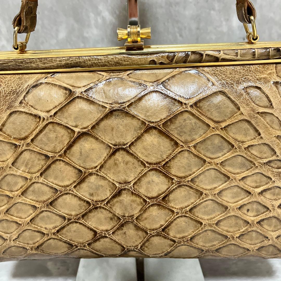 ✨希少✨穿山甲(センザンコウ) ハンドバッグ エキゾチックレザー 高級革 和装