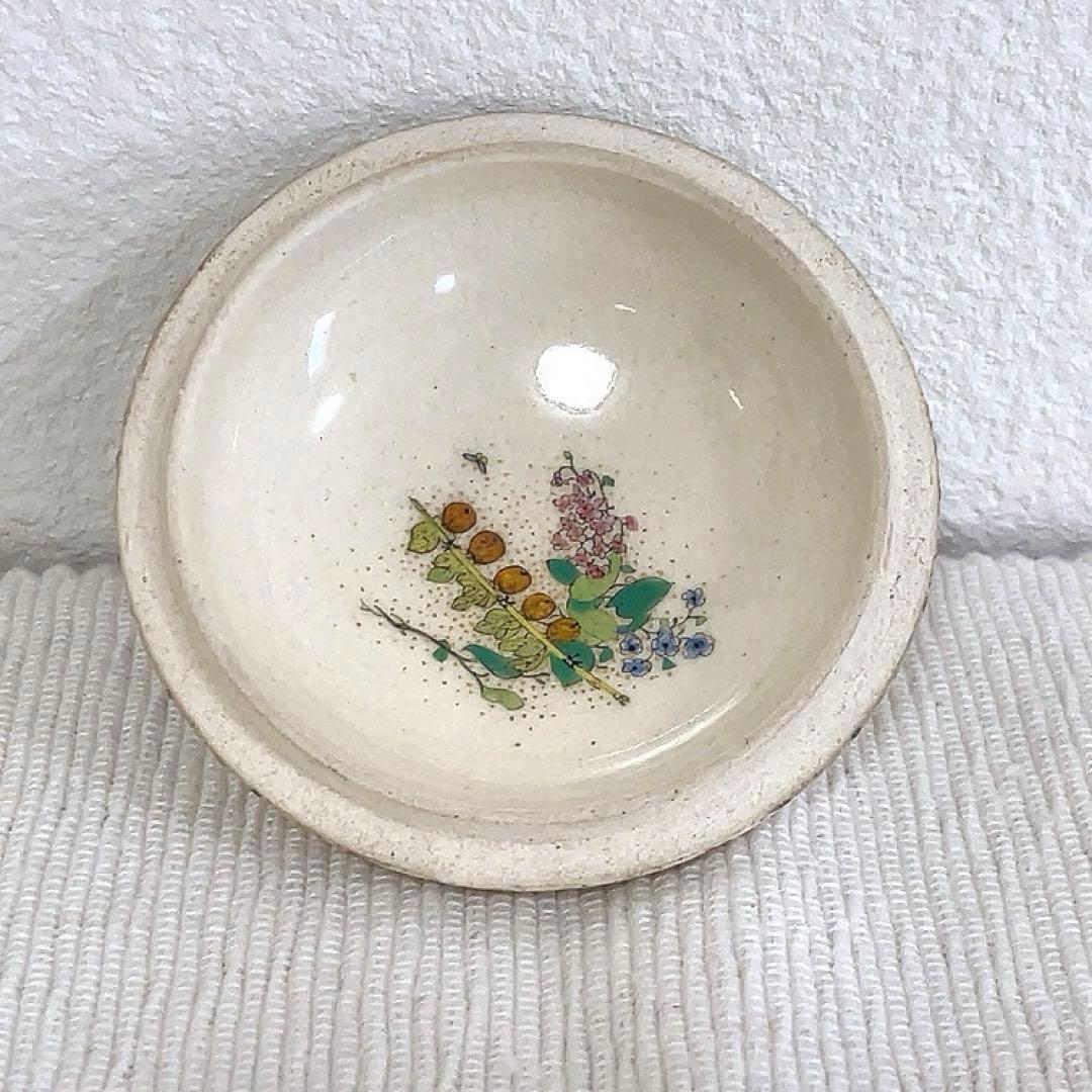 薩摩焼 白薩摩 香合 百蝶絵丸形 骨董 アンティーク 茶道具 インテリア