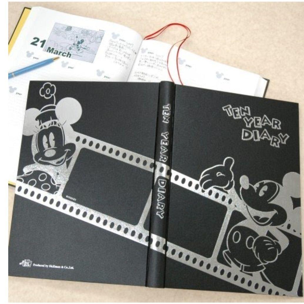 ディズニー ミッキー 10年日記 連用 ダイアリー 希少 平成レトロ 激