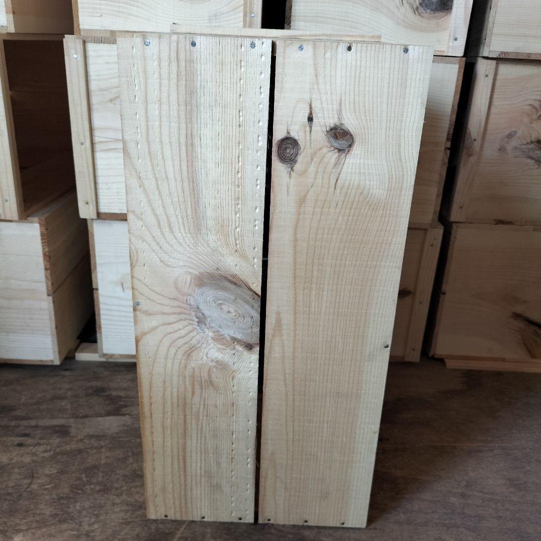 《訳アリ持ち手有りんご箱》2箱セット★収納 本棚 キャンプ 木箱 インテリア