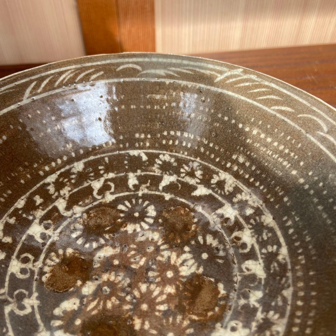 李朝古花三嶋茶碗 - メルカリ