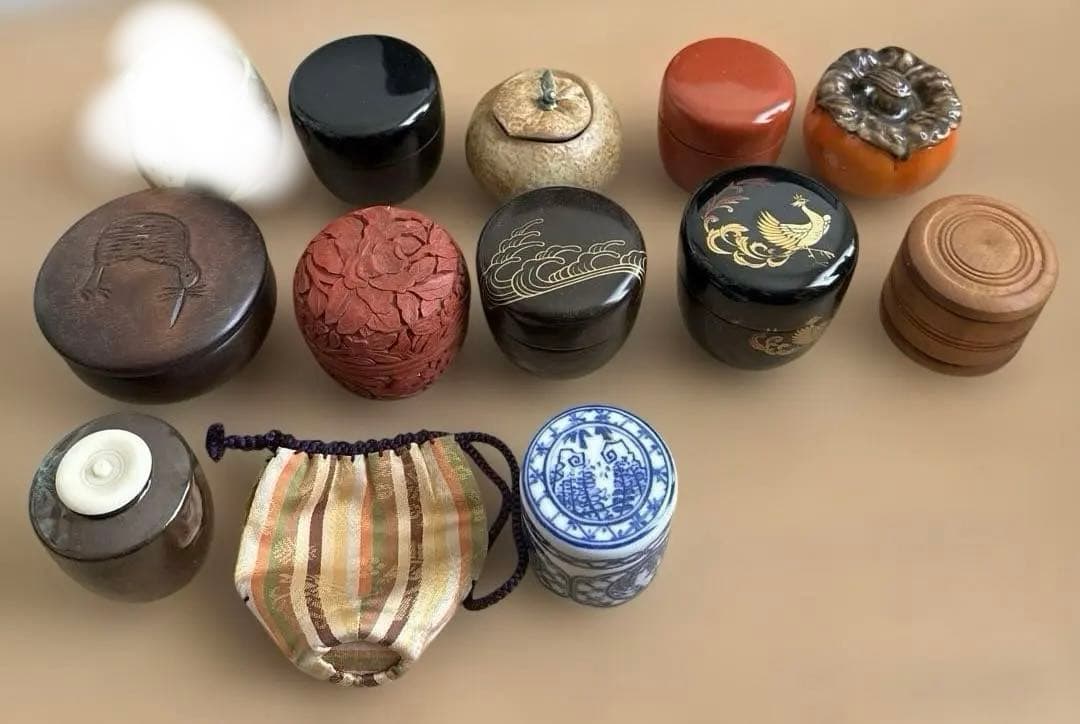 て*ん様 茶道具 棗　茶入11個セット 楽天市場】茶道具 棗 なつめ 笹蒔絵中棗 利休好写 【送料無料】 茶道具