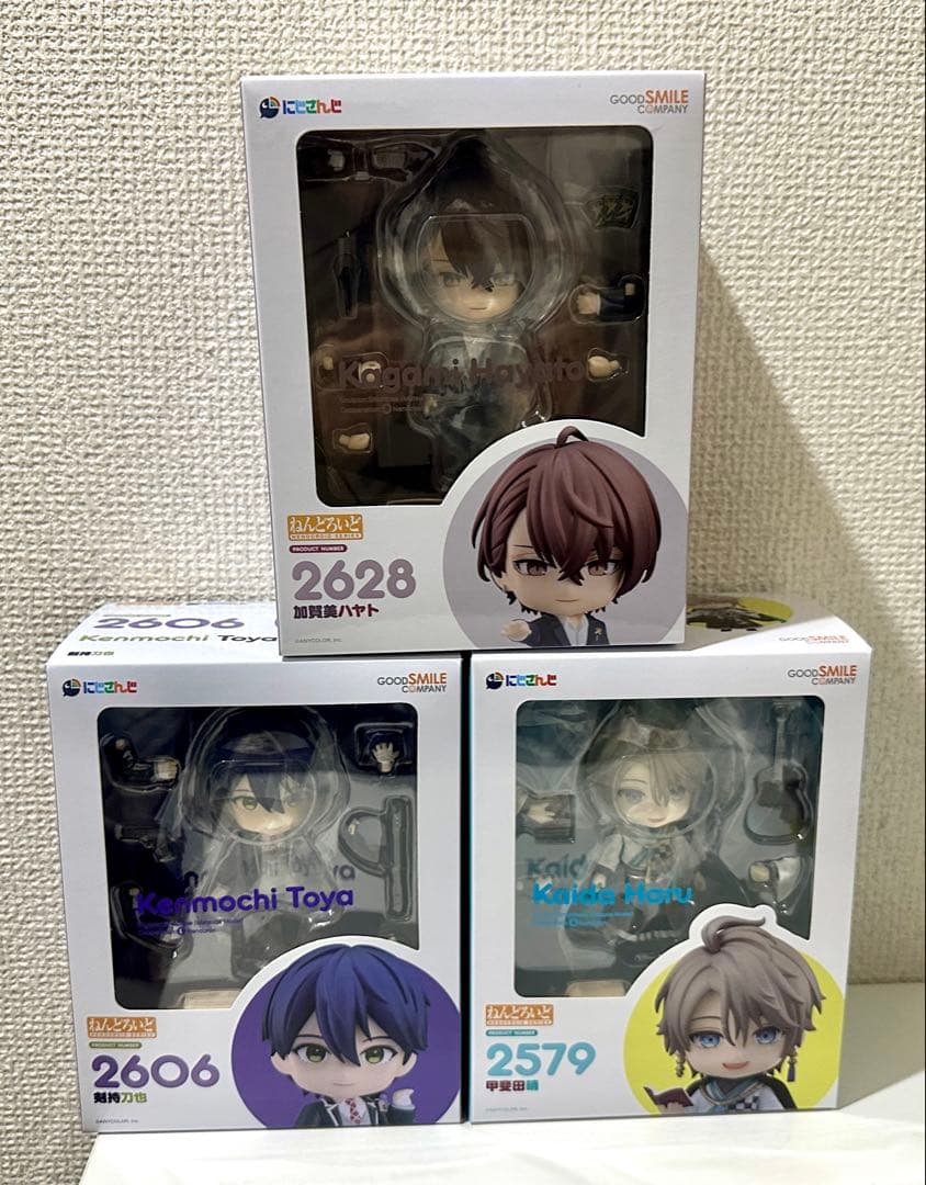 ねんどろいど ROF-MAO 加賀美ハヤト 剣持刀也 甲斐田晴 にじさんじチップス