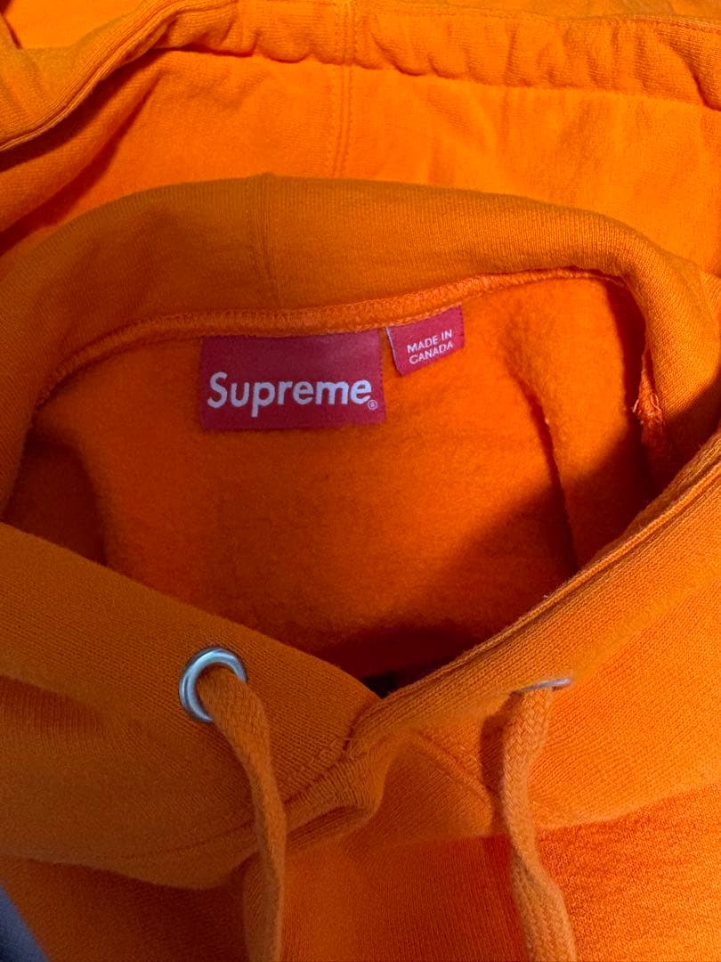 SUPREME オレンジ パーカー フーディー