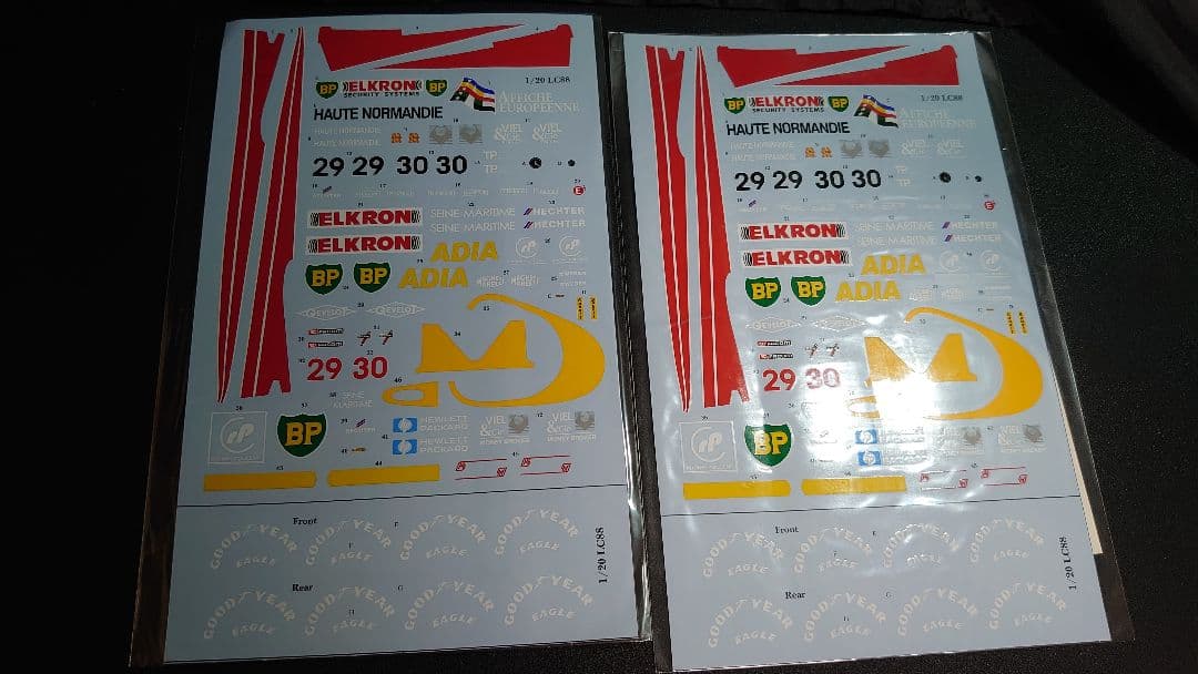 モデルファクトリーヒロ 1/20 ラルース LC88 スペアデカール おまけ付き