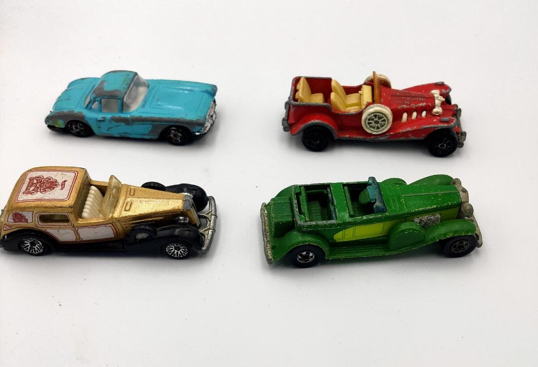 4個ｘまとめてアンティーククラシック ミニカー ダイキャスト AF0026