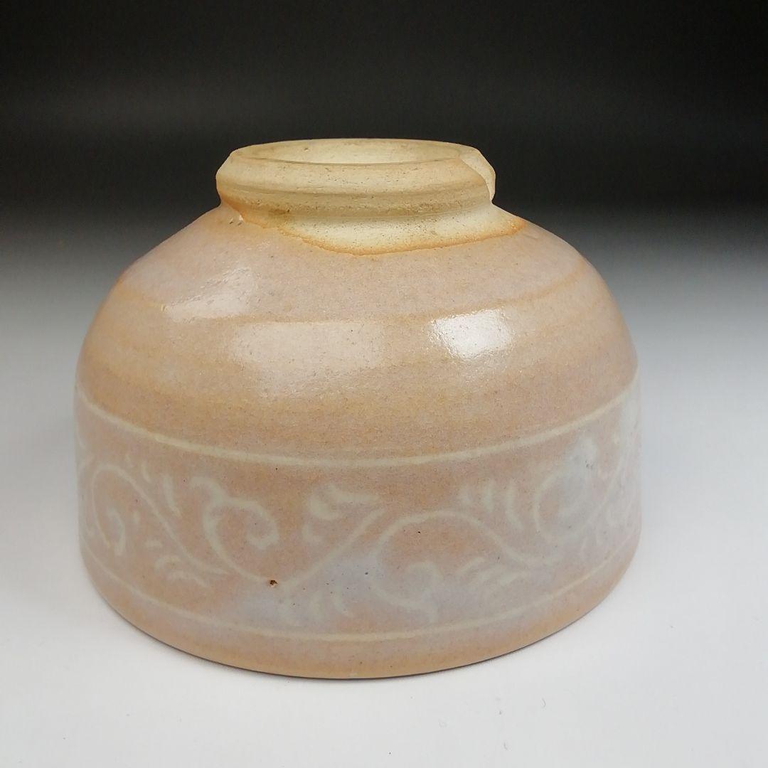 T30 茶碗 『萩茶碗』『泉流山 吉賀大雅』 共箱 抹茶碗 茶道具