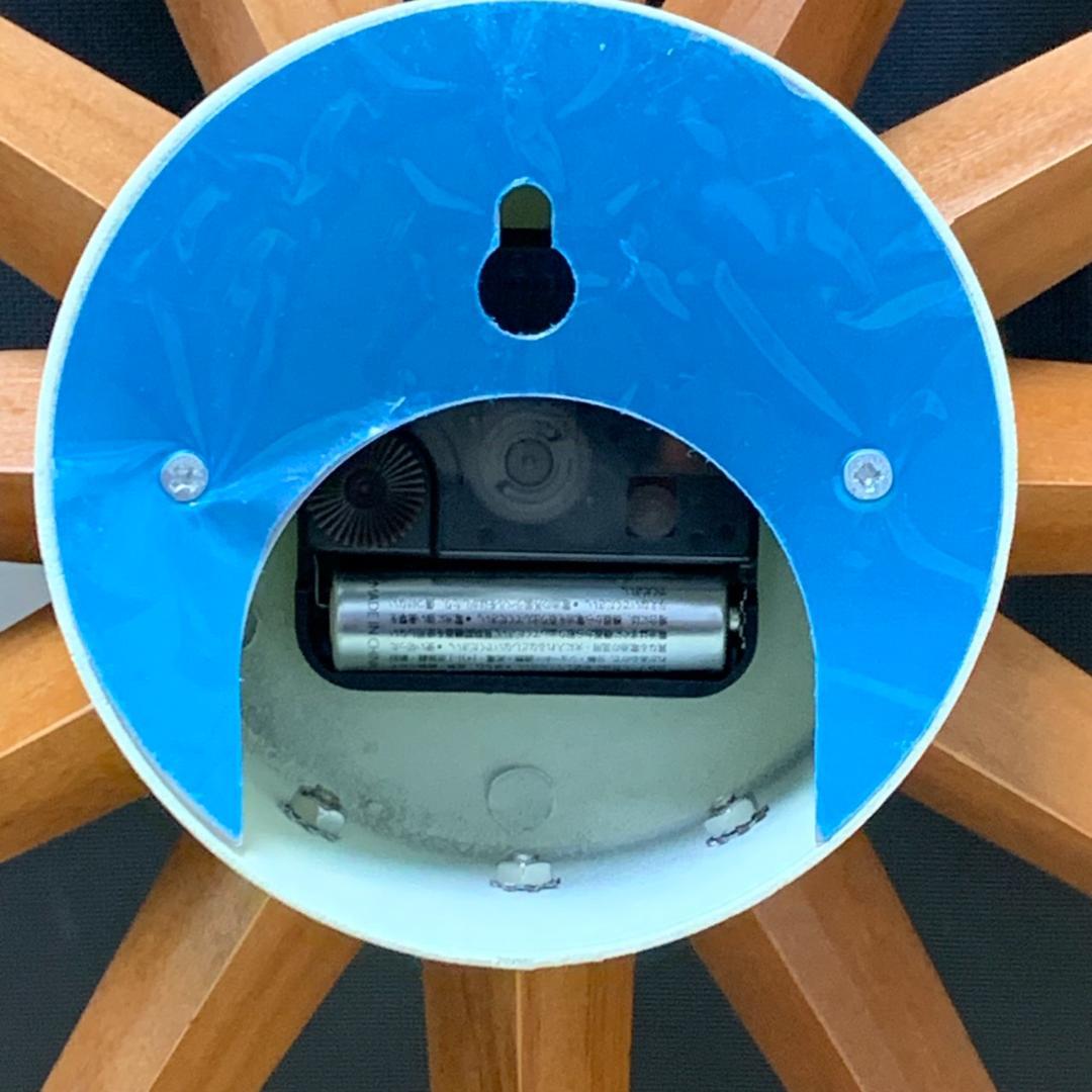 ★ジョージネルソン サンバーストクロック　ウォールナット　ブラウン