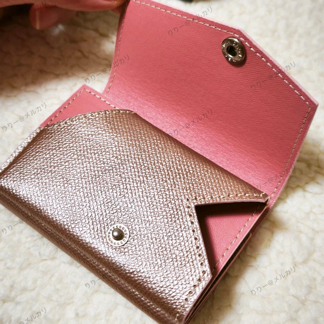 新品未使用★abrAsus 小さい財布　アブラサス　プラム　ピンク系