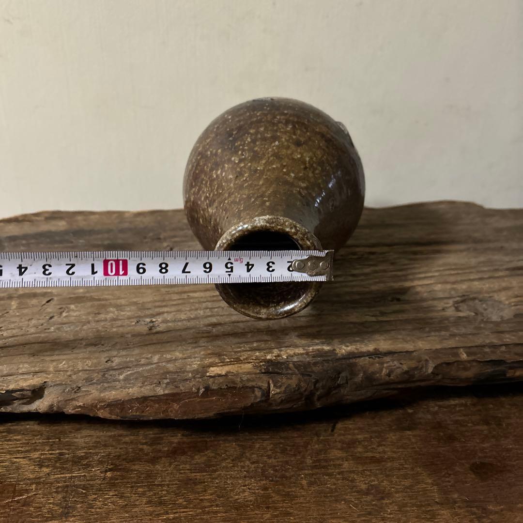 能野焼 花器 徳利 種子島焼 江戸時代 古道具 骨董 古民芸 検;白洲正子