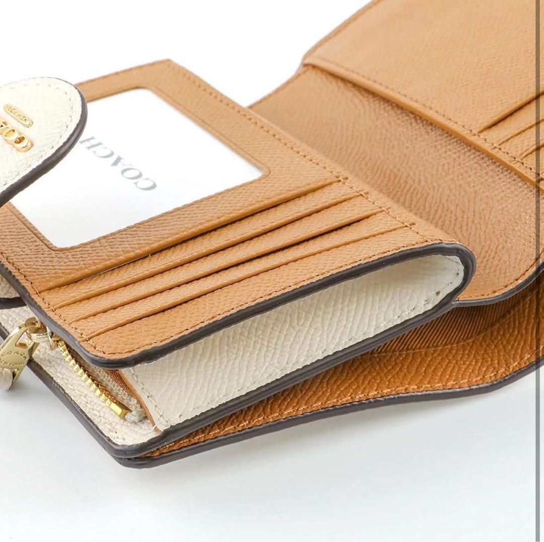 COACH アイボリー 二つ折り財布