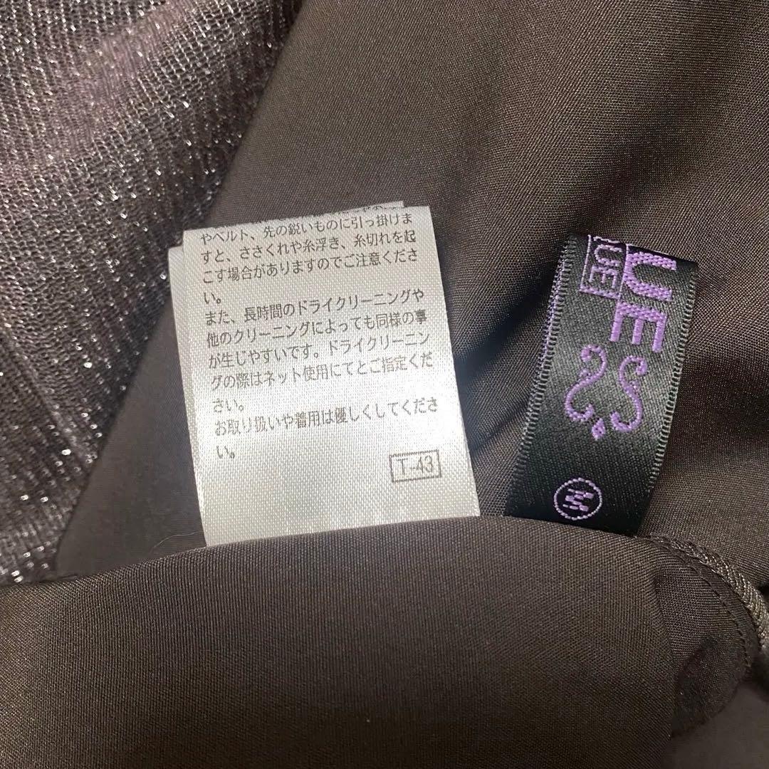 az 様RUIRUE BOUTIQUE ラメチュールメロウ ワンピース　チャコー