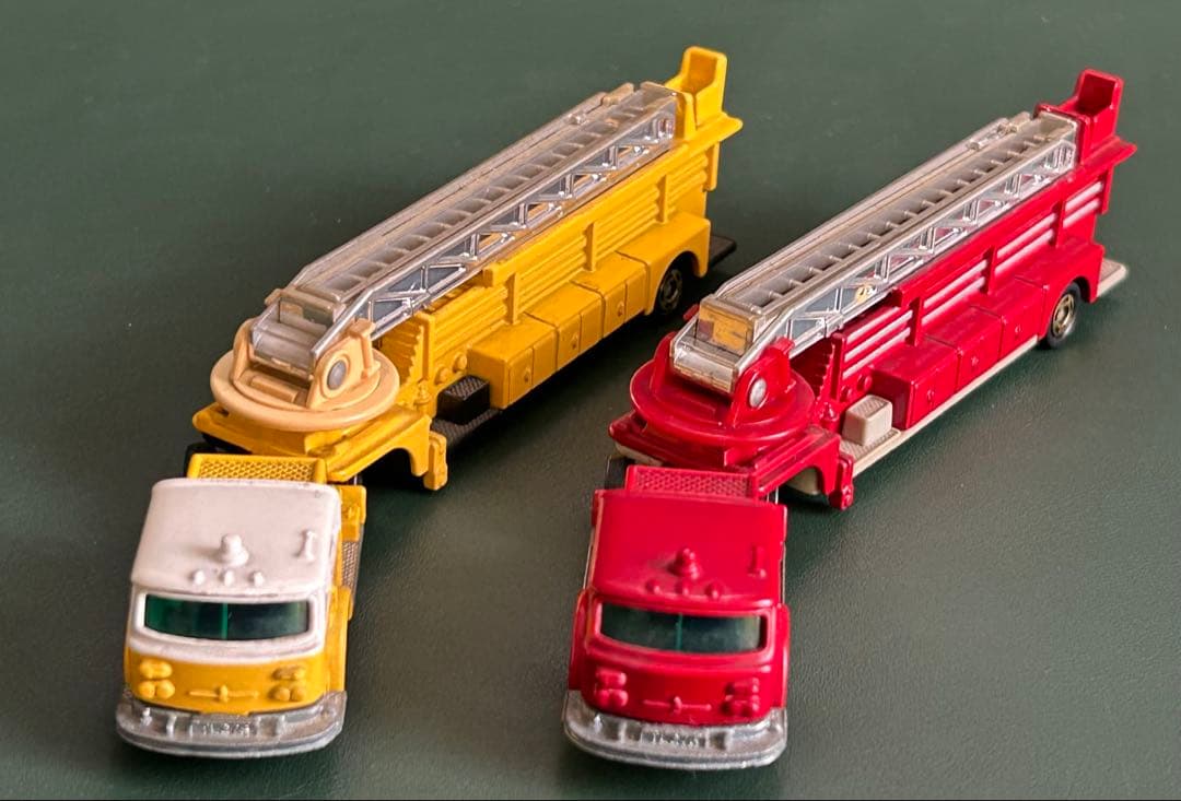 ロングトミカ アメリカン はしご消防車 2点セット