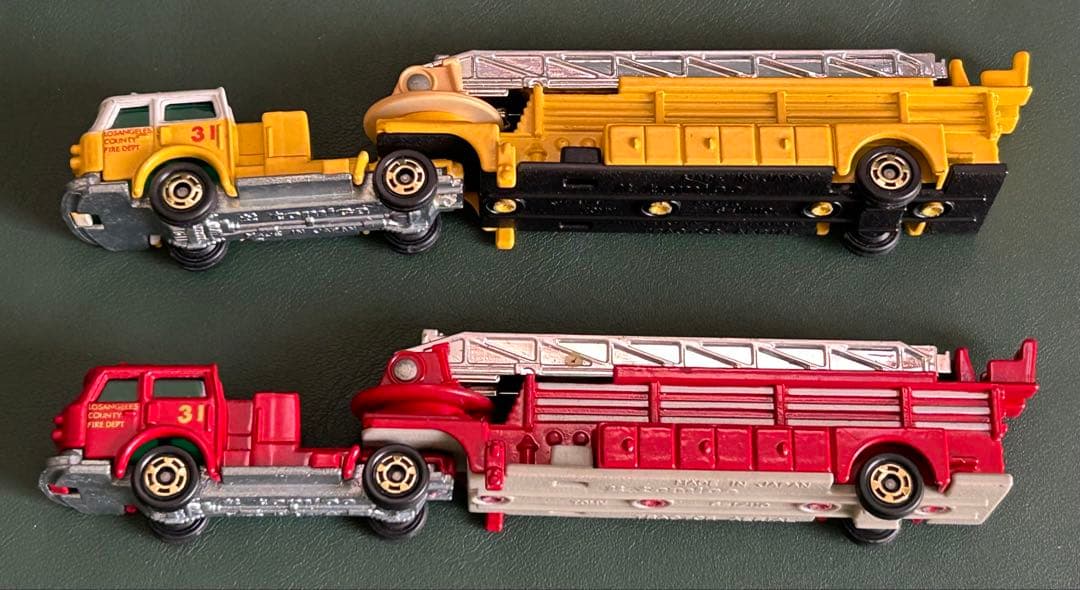 ロングトミカ アメリカン はしご消防車 2点セット