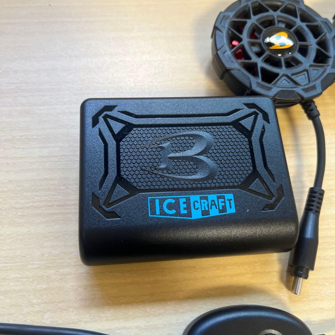 ICECRAFTUSBファン 3個セットXL１つサイズフリー1つ計2点ベスト付き