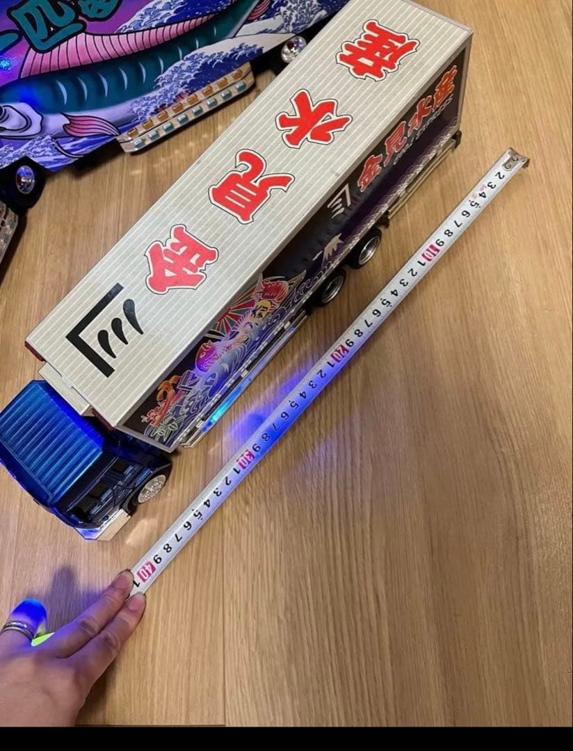 1番星　デコトラ模型　電飾付き　２台 アオシマ トラック野郎 ダンププラモデル