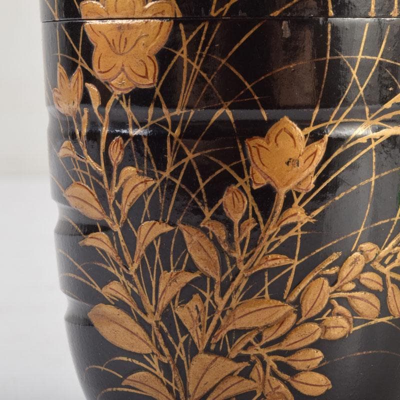 茶道具 金森春次作 花草蒔絵 長棗 共箱 V 9039 - メルカリ