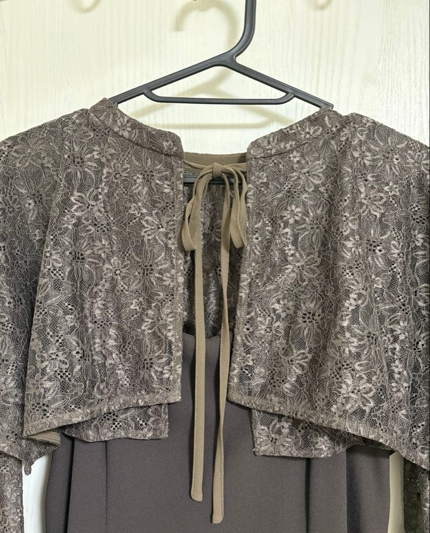 【美品】ANDRESD レイヤードケープドレス M