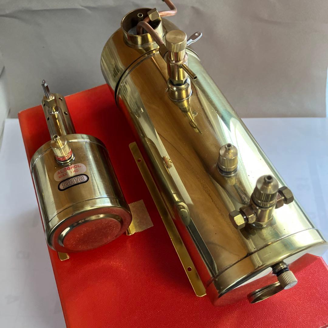 SAITO モデル スチーム エンジン T3DR & ボイラーB3