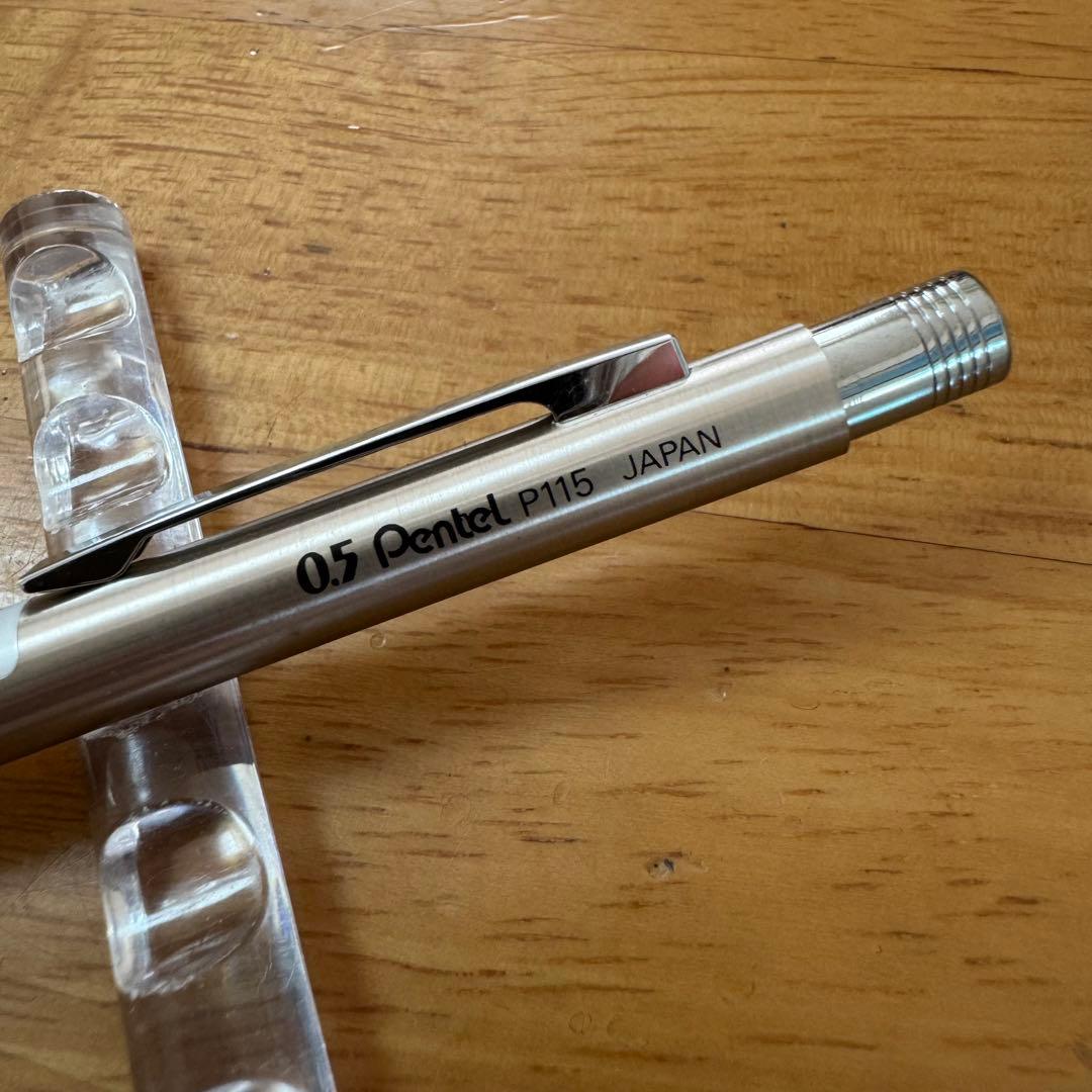 新品 廃盤 Pentel ぺんてる P115 シャーペン 黒 0.5mm - メルカリ
