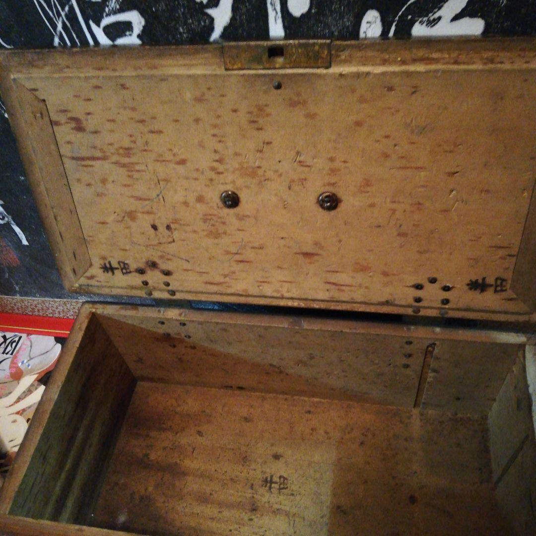 江戸時代後期幕末頃時代全長42センチ在銘有豪商武家欅木製